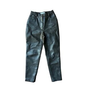 Vtg Italian Made Ferretti Pleather Pants Sz 8